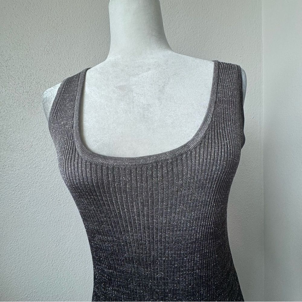 Michael Mims Kathy Cole Black Metallic Dress Body Con Vintage SZ L - Picture 4 of 15
